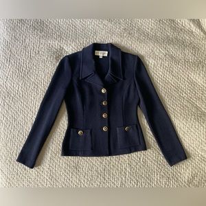 Vintage St John XS Navy Blazer Size 2